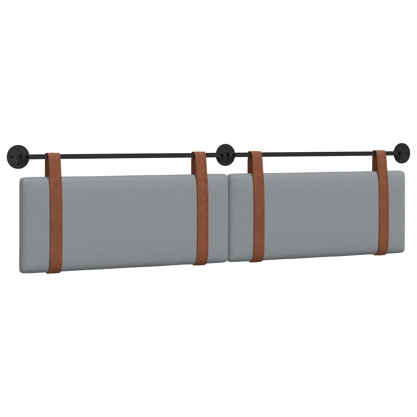 Hangend Hoofdeinde Effen Lichtgrijs 210 x 55 x 5 cm Antiek PU