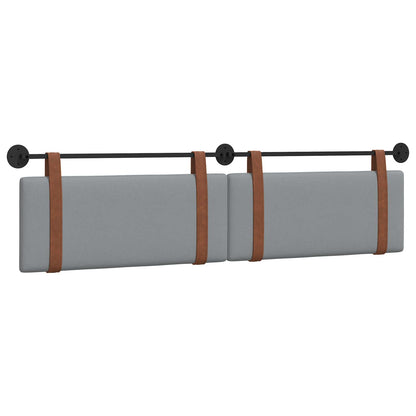 Hangend Hoofdeinde Effen Lichtgrijs 210 x 55 x 5 cm Antiek PU