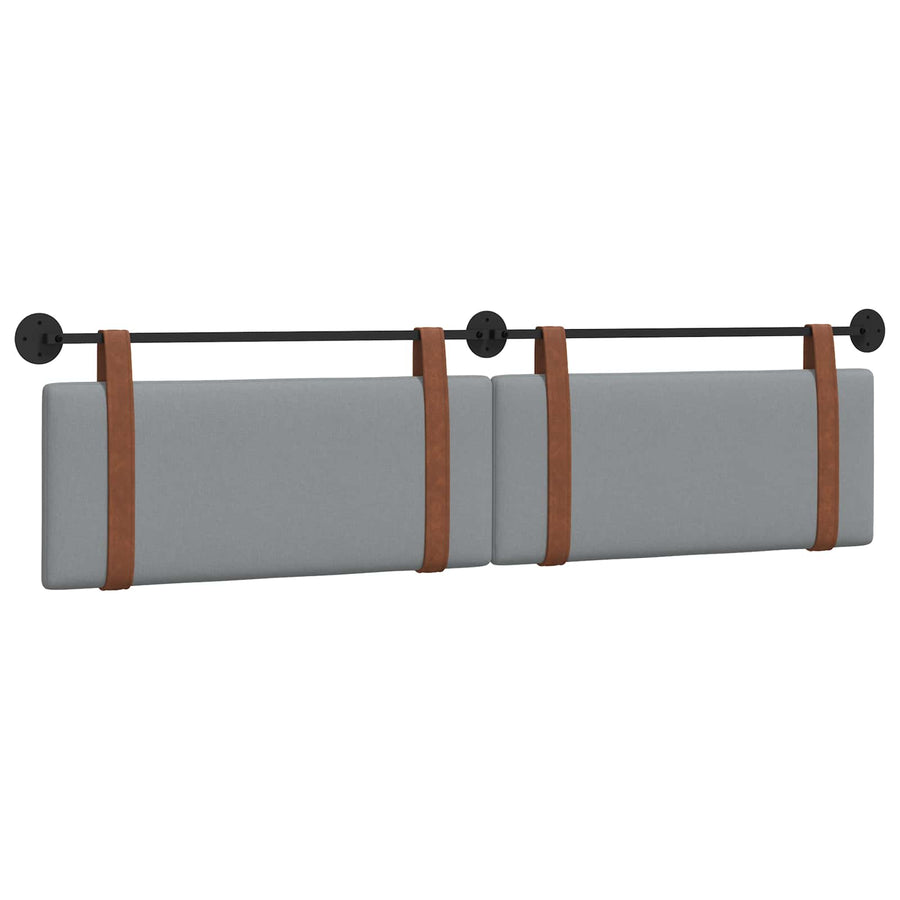 Hangend Hoofdeinde Effen Lichtgrijs 210 x 55 x 5 cm Antiek PU