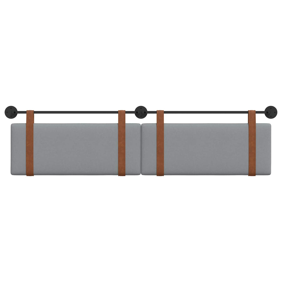 Hangend Hoofdeinde Effen Lichtgrijs 210 x 55 x 5 cm Antiek PU