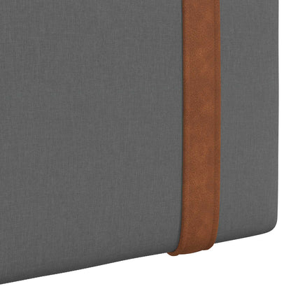 Hangend Hoofdeinde Effen Donkergrijs 210 x 55 x 5 cm Antiek PU