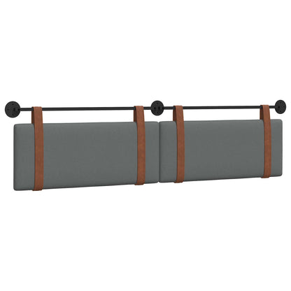 Hangend Hoofdeinde Effen Donkergrijs 210 x 55 x 5 cm Antiek PU