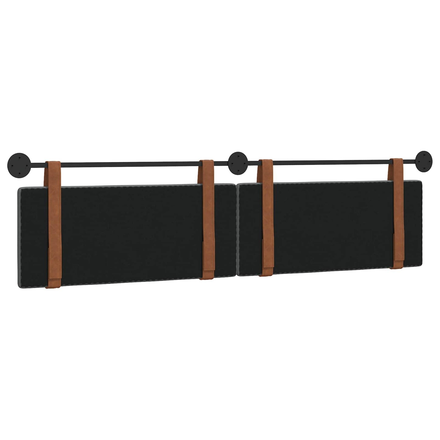 Hangend Hoofdeinde Effen Donkergrijs 210 x 55 x 5 cm Antiek PU
