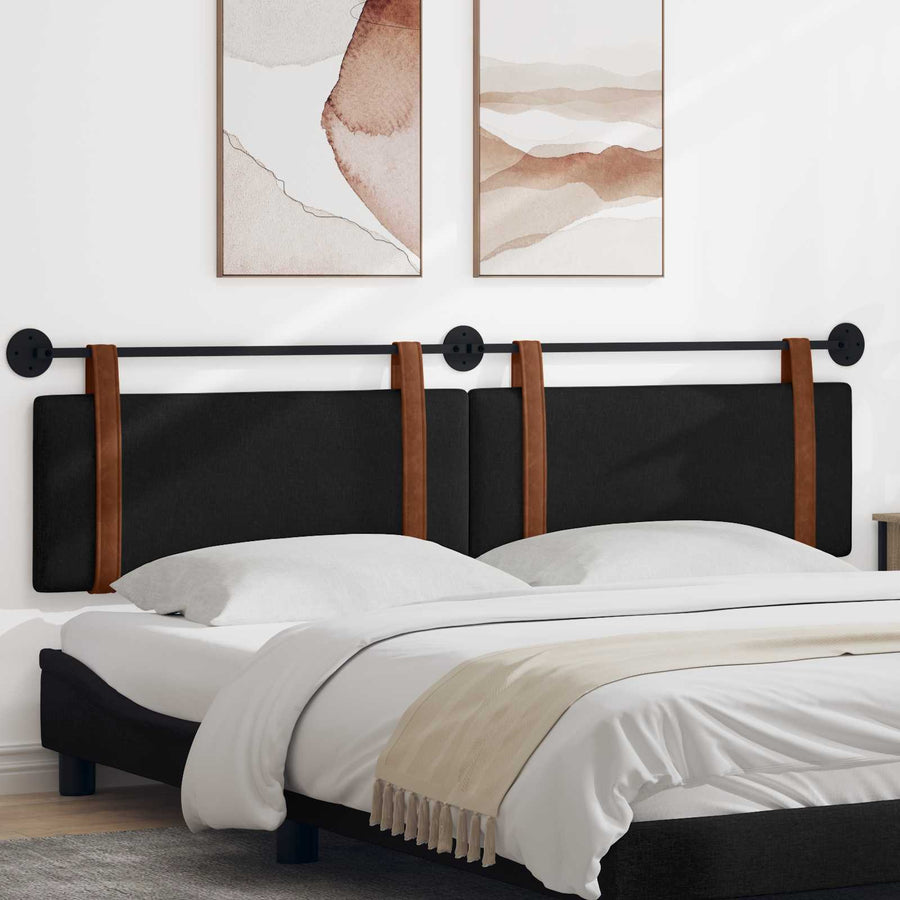 Hangend Hoofdeinde Effen Zwart 210 x 55 x 5 cm Antiek PU