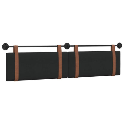 Hangend Hoofdeinde Effen Zwart 210 x 55 x 5 cm Antiek PU