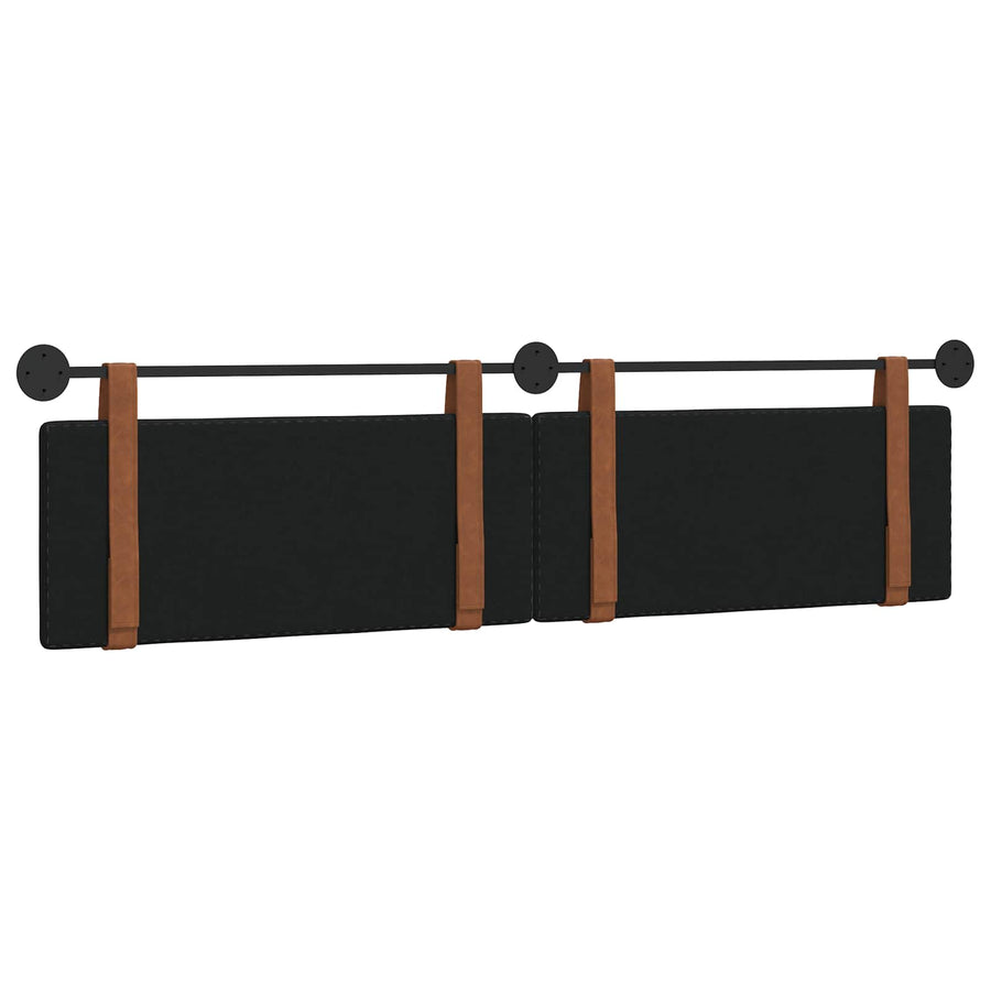 Hangend Hoofdeinde Effen Zwart 210 x 55 x 5 cm Antiek PU