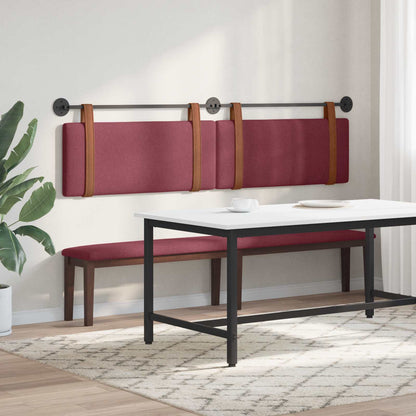 Hangend Hoofdeinde Effen Wijnrood 210 x 55 x 5 cm Antiek PU