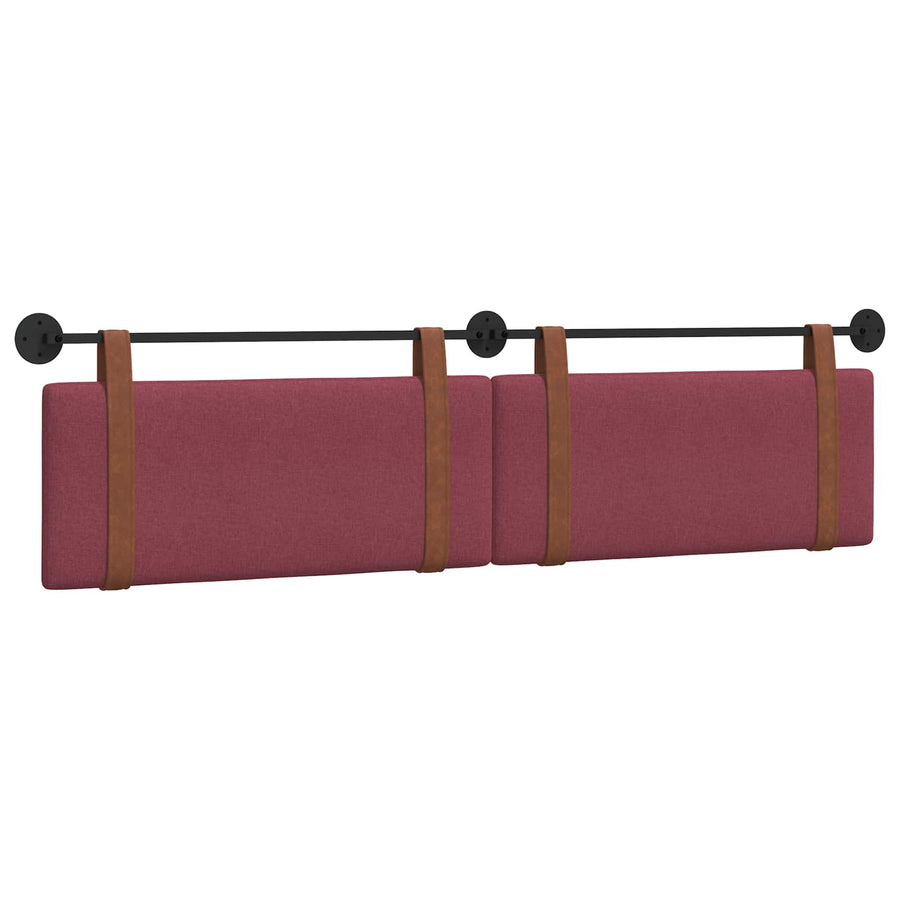 Hangend Hoofdeinde Effen Wijnrood 210 x 55 x 5 cm Antiek PU