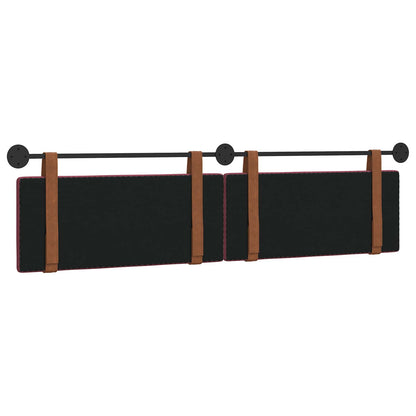 Hangend Hoofdeinde Effen Wijnrood 210 x 55 x 5 cm Antiek PU