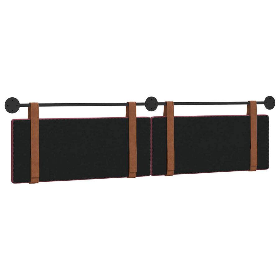 Hangend Hoofdeinde Effen Wijnrood 210 x 55 x 5 cm Antiek PU