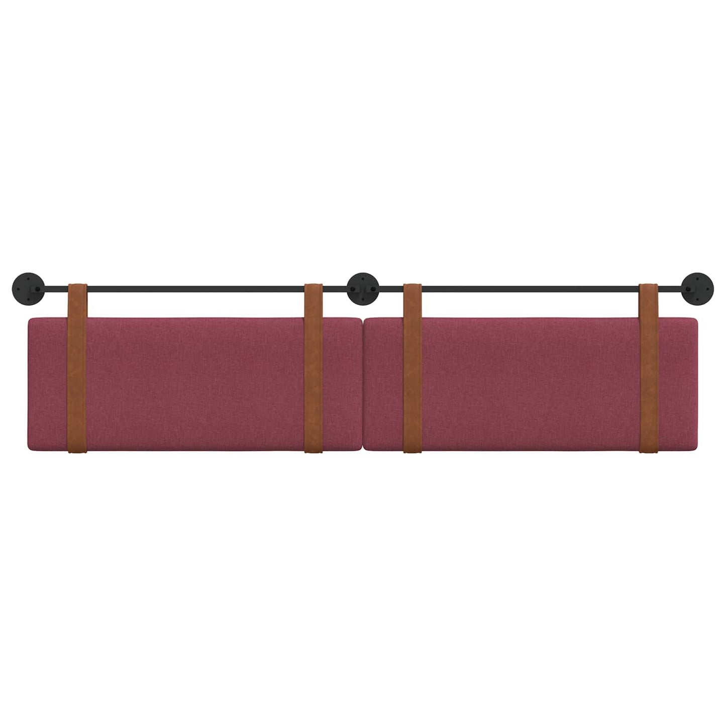 Hangend Hoofdeinde Effen Wijnrood 210 x 55 x 5 cm Antiek PU