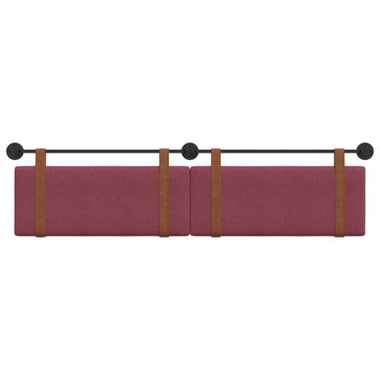 Hangend Hoofdeinde Effen Wijnrood 210 x 55 x 5 cm Antiek PU