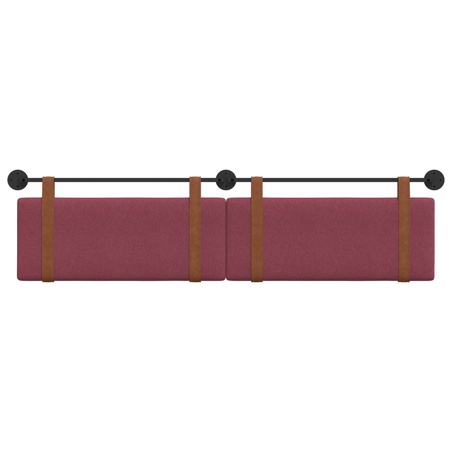 Hangend Hoofdeinde Effen Wijnrood 210 x 55 x 5 cm Antiek PU