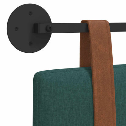 Hangend Hoofdeinde Effen Donkergroen 210 x 55 x 5 cm Antiek PU