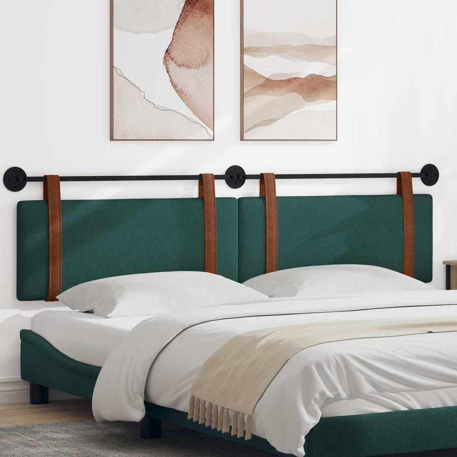 Hangend Hoofdeinde Effen Donkergroen 210 x 55 x 5 cm Antiek PU