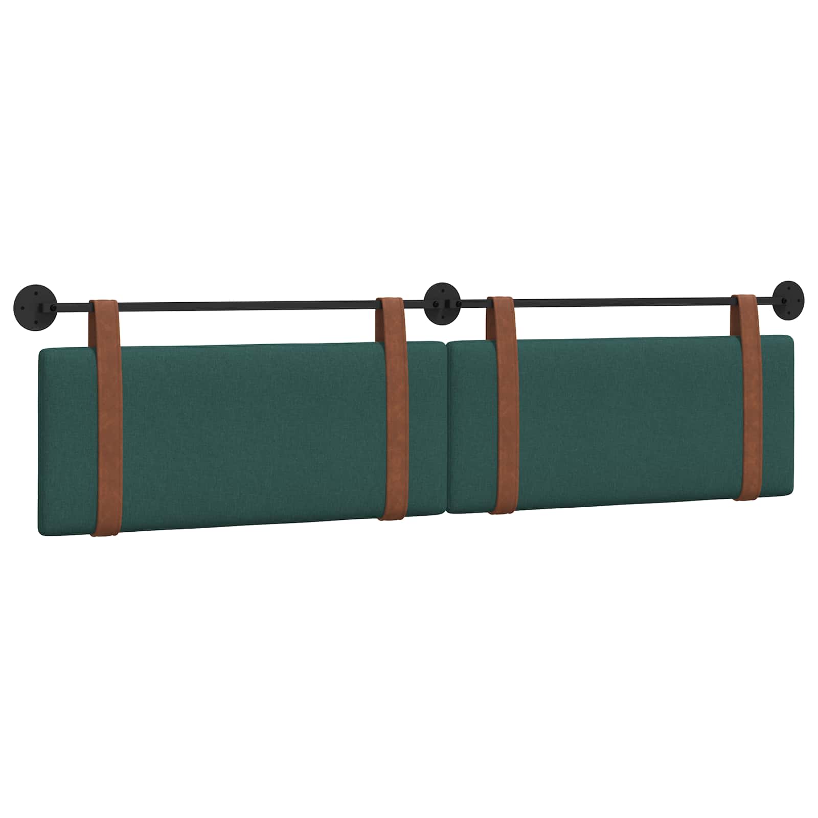 Hangend Hoofdeinde Effen Donkergroen 210 x 55 x 5 cm Antiek PU