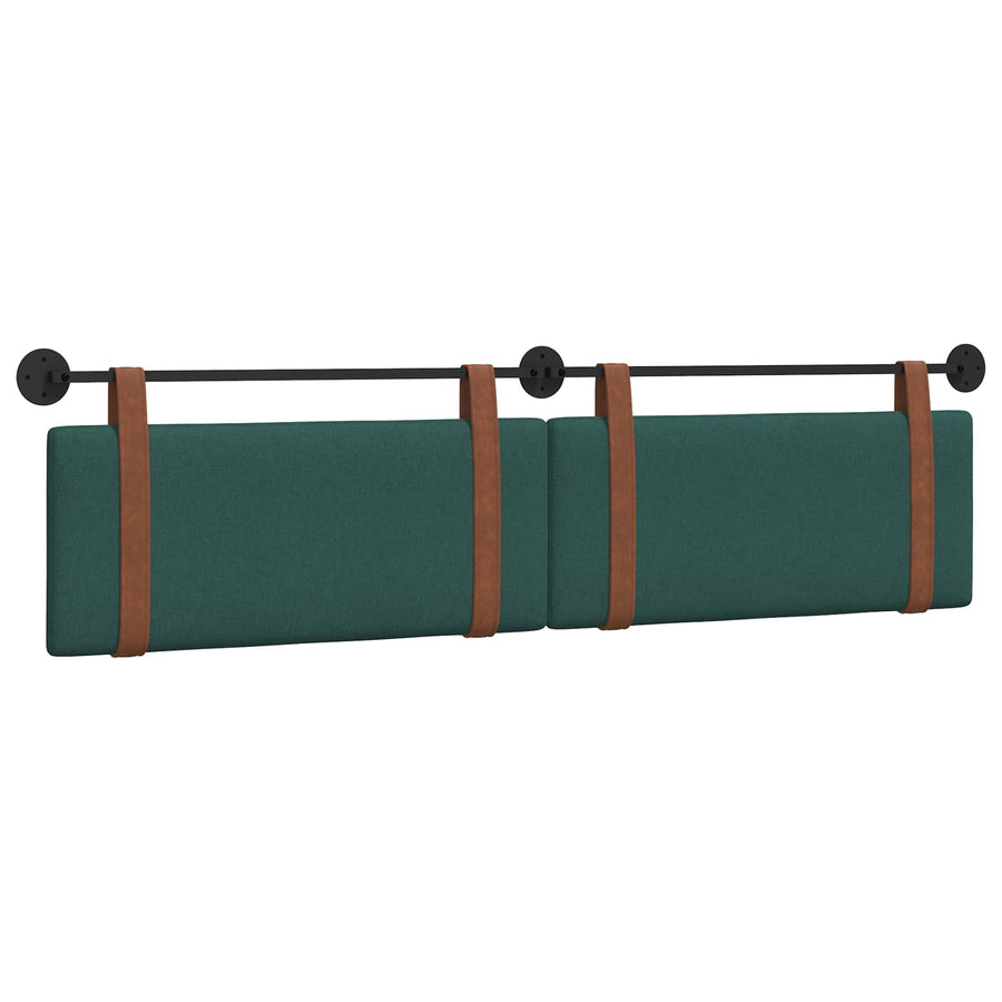 Hangend Hoofdeinde Effen Donkergroen 210 x 55 x 5 cm Antiek PU