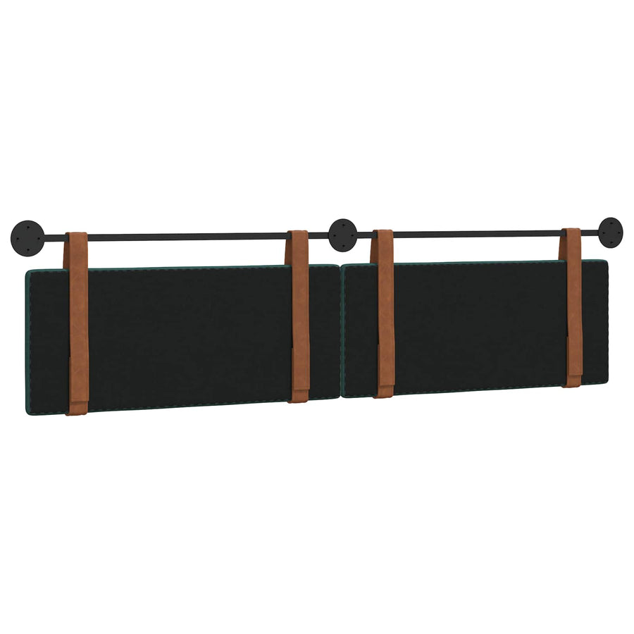 Hangend Hoofdeinde Effen Donkergroen 210 x 55 x 5 cm Antiek PU