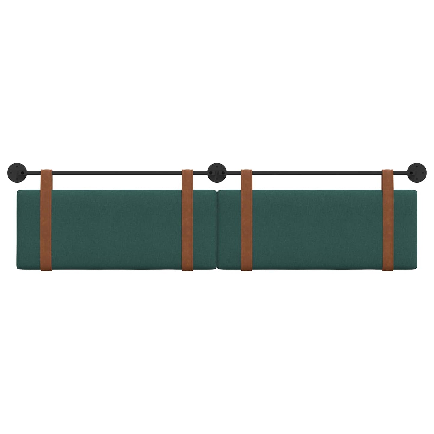 Hangend Hoofdeinde Effen Donkergroen 210 x 55 x 5 cm Antiek PU