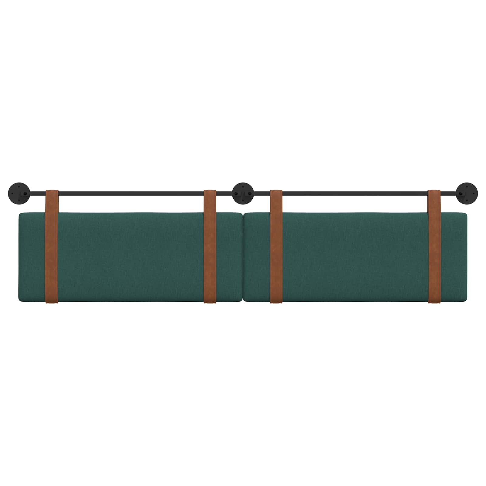 Hangend Hoofdeinde Effen Donkergroen 210 x 55 x 5 cm Antiek PU