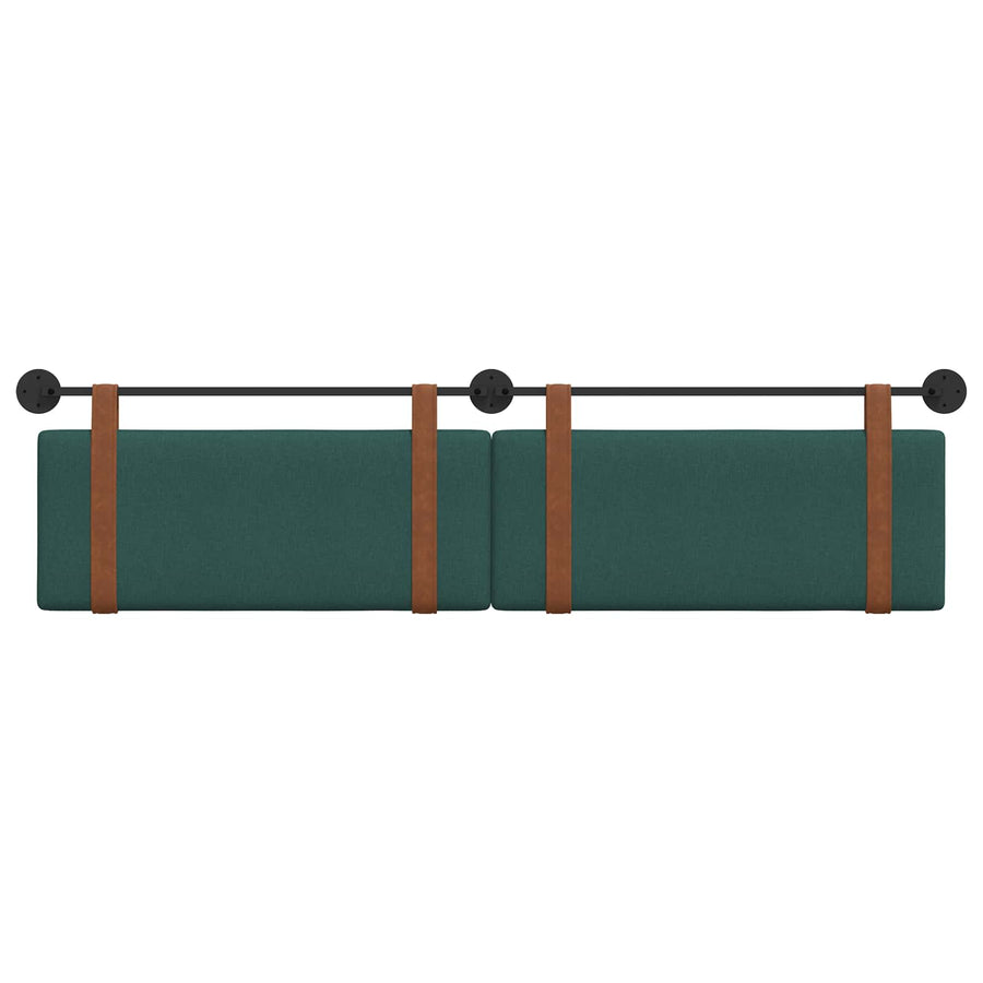 Hangend Hoofdeinde Effen Donkergroen 210 x 55 x 5 cm Antiek PU