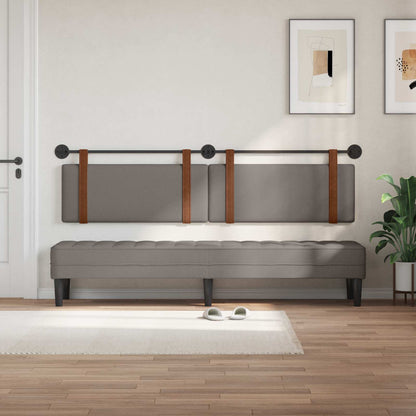 Hangend Hoofdeinde Effen Taupe 210 x 55 x 5 cm Antiek PU