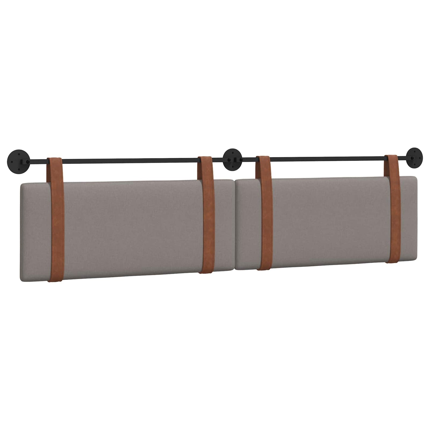 Hangend Hoofdeinde Effen Taupe 210 x 55 x 5 cm Antiek PU