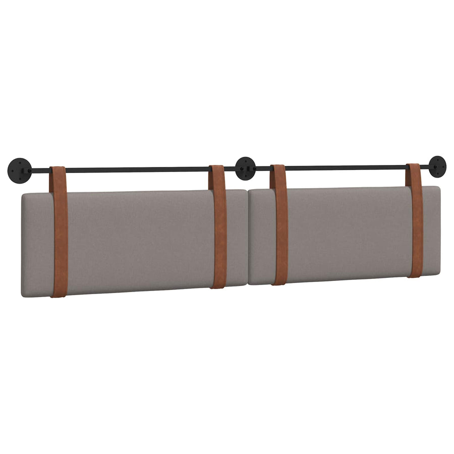 Hangend Hoofdeinde Effen Taupe 210 x 55 x 5 cm Antiek PU