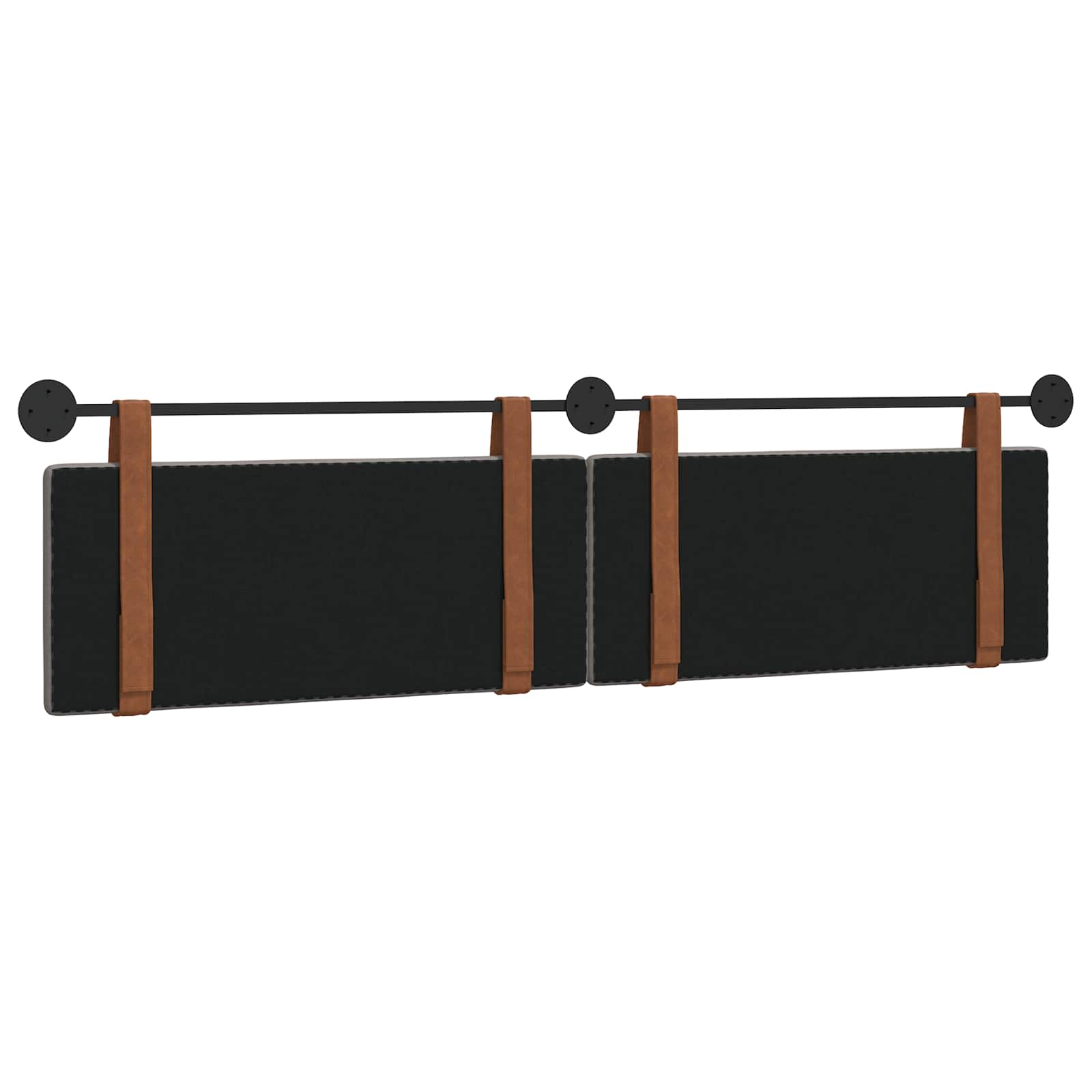 Hangend Hoofdeinde Effen Taupe 210 x 55 x 5 cm Antiek PU