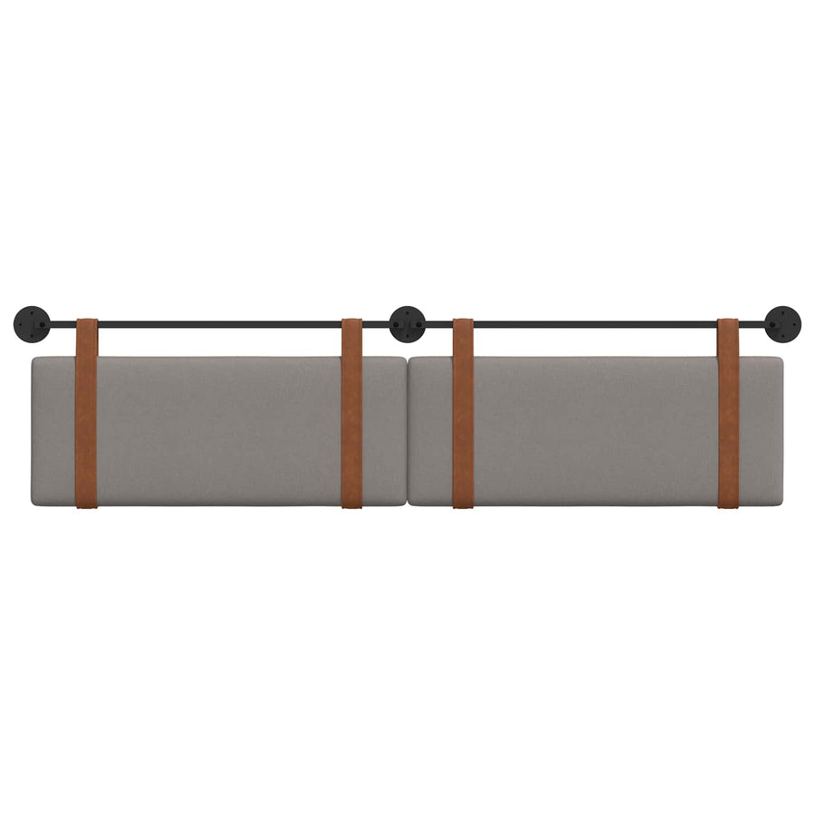 Hangend Hoofdeinde Effen Taupe 210 x 55 x 5 cm Antiek PU