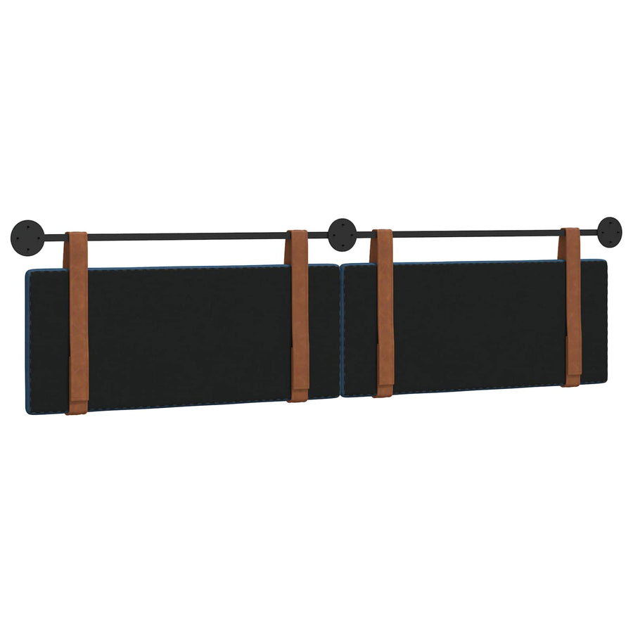 Hangend Hoofdeinde Effen Blauw 210 x 55 x 5 cm Antiek PU