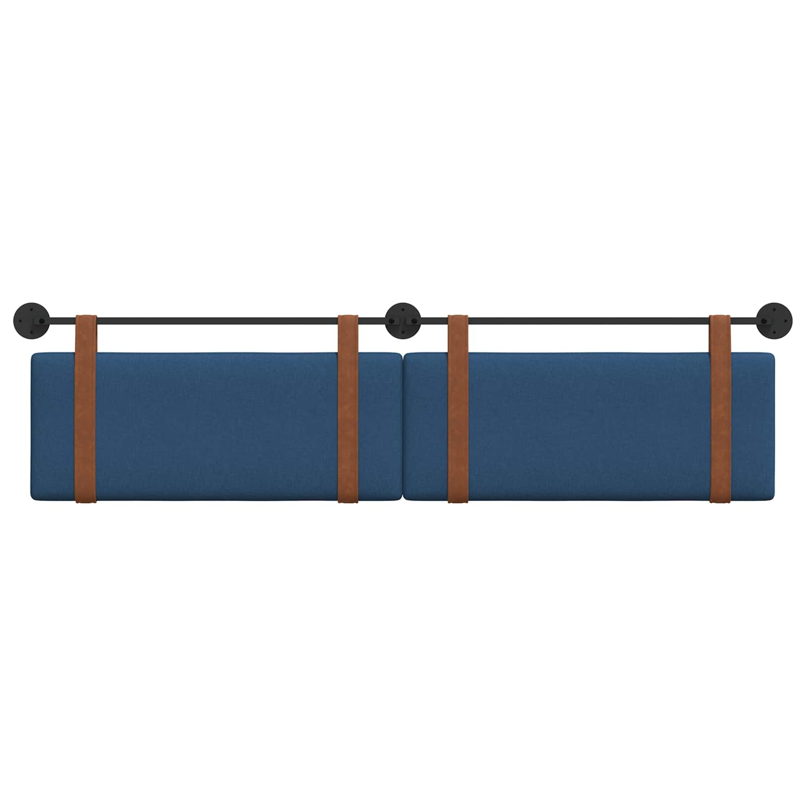 Hangend Hoofdeinde Effen Blauw 210 x 55 x 5 cm Antiek PU