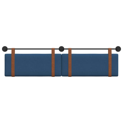 Hangend Hoofdeinde Effen Blauw 210 x 55 x 5 cm Antiek PU