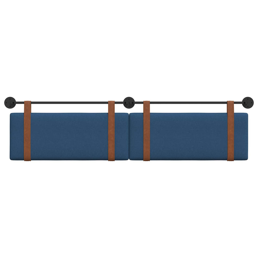 Hangend Hoofdeinde Effen Blauw 210 x 55 x 5 cm Antiek PU