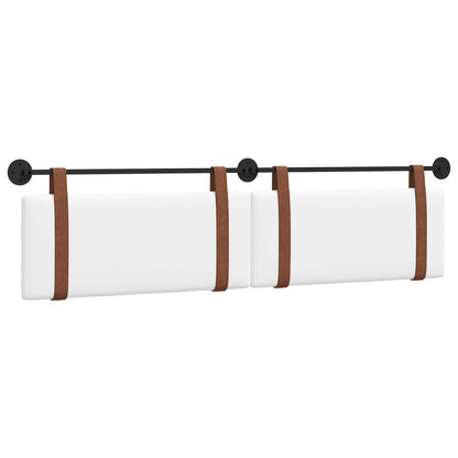 Hangend Hoofdeinde Wandgemonteerd Wit 210 x 55 x 5 cm Antiek PU