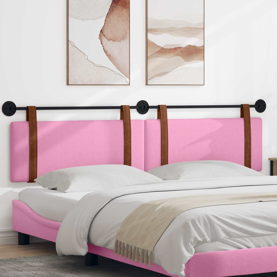 Hangend Hoofdeinde Effen Roze 210 x 55 x 5 cm Antiek PU