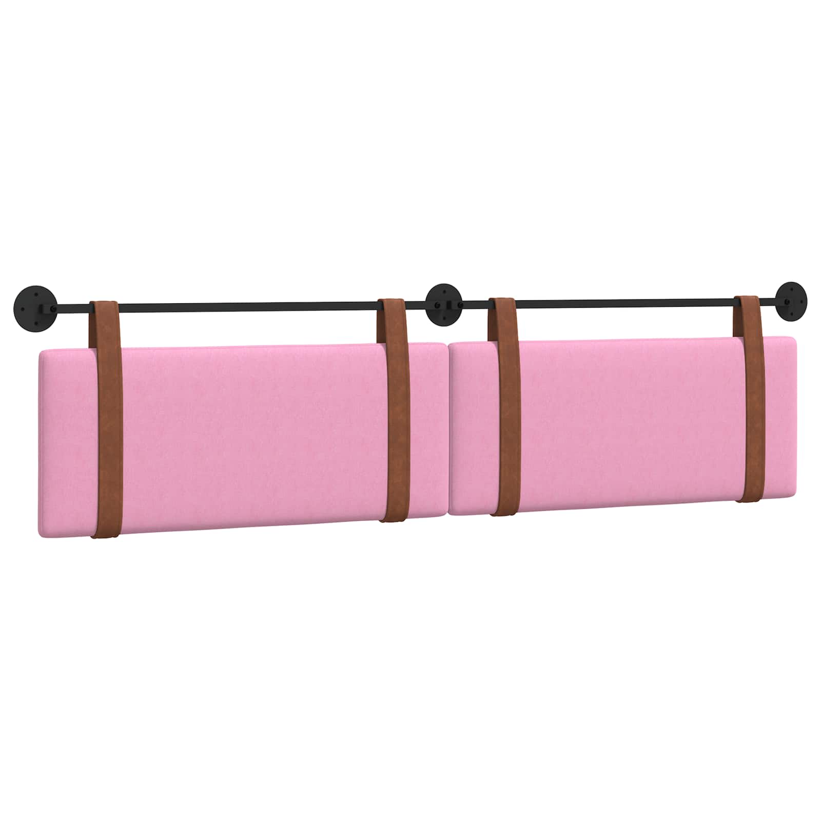 Hangend Hoofdeinde Effen Roze 210 x 55 x 5 cm Antiek PU