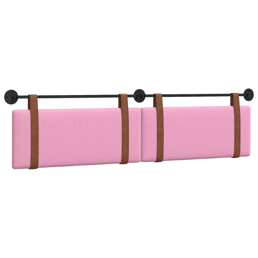 Hangend Hoofdeinde Effen Roze 210 x 55 x 5 cm Antiek PU