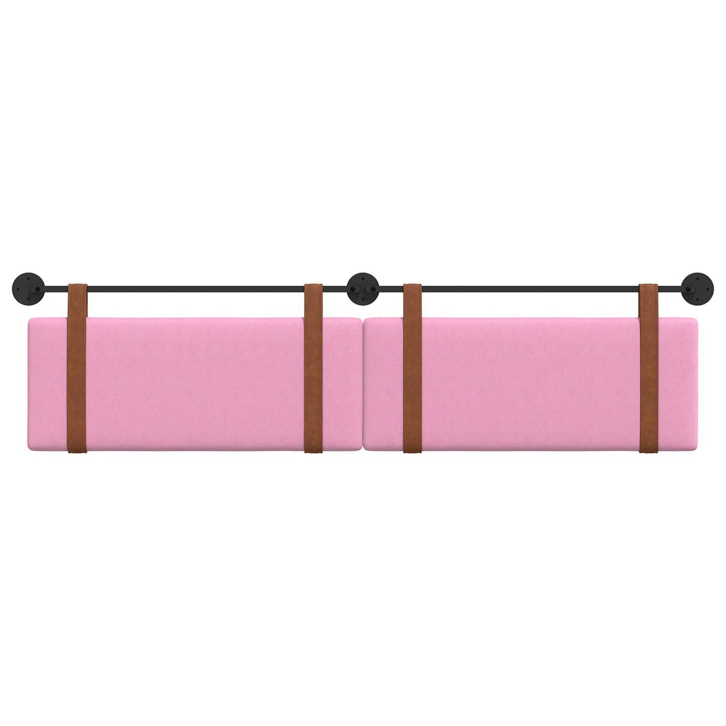 Hangend Hoofdeinde Effen Roze 210 x 55 x 5 cm Antiek PU