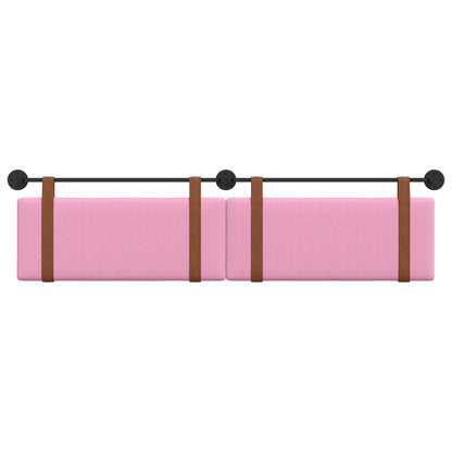 Hangend Hoofdeinde Effen Roze 210 x 55 x 5 cm Antiek PU