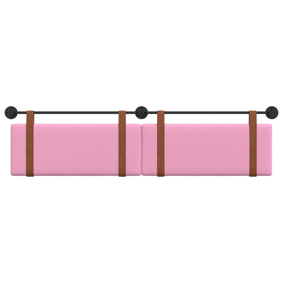 Hangend Hoofdeinde Effen Roze 210 x 55 x 5 cm Antiek PU
