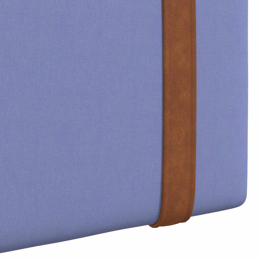 Hangend Hoofdeinde Effen Jeans Blauw 210 x 55 x 5 cm Antiek PU