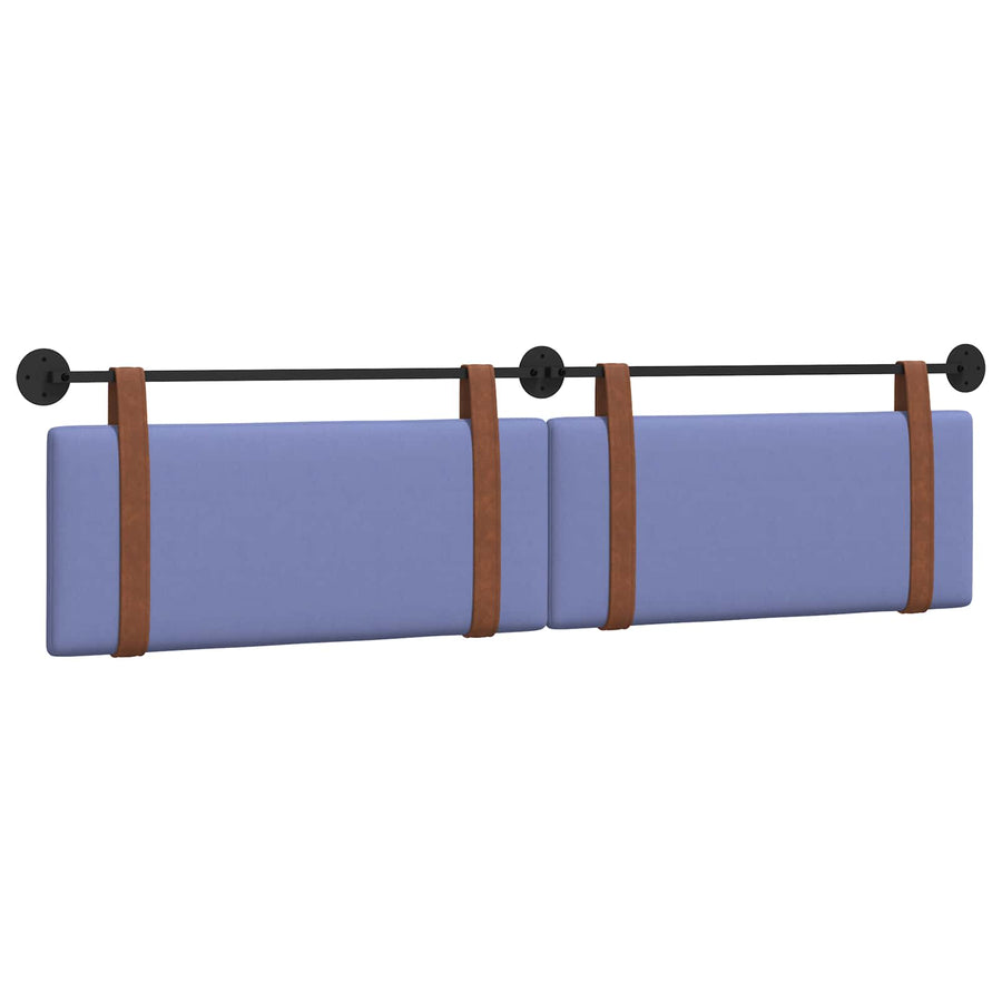Hangend Hoofdeinde Effen Jeans Blauw 210 x 55 x 5 cm Antiek PU