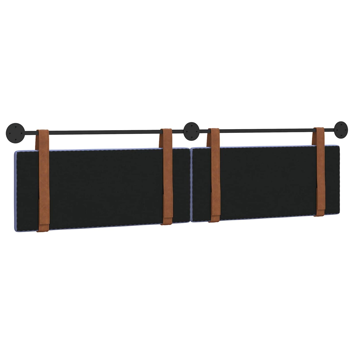 Hangend Hoofdeinde Effen Jeans Blauw 210 x 55 x 5 cm Antiek PU