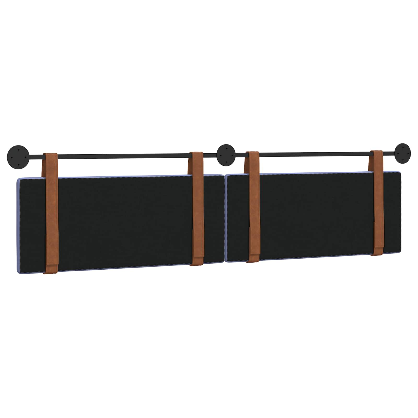 Hangend Hoofdeinde Effen Jeans Blauw 210 x 55 x 5 cm Antiek PU