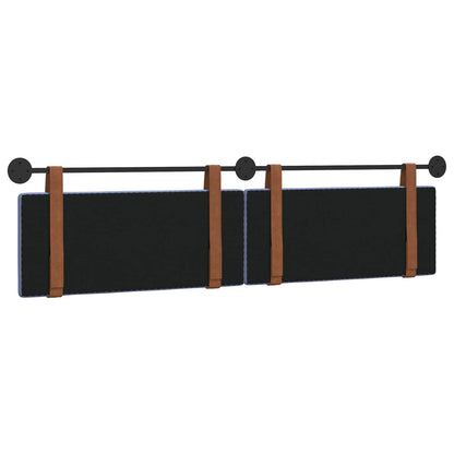 Hangend Hoofdeinde Effen Jeans Blauw 210 x 55 x 5 cm Antiek PU