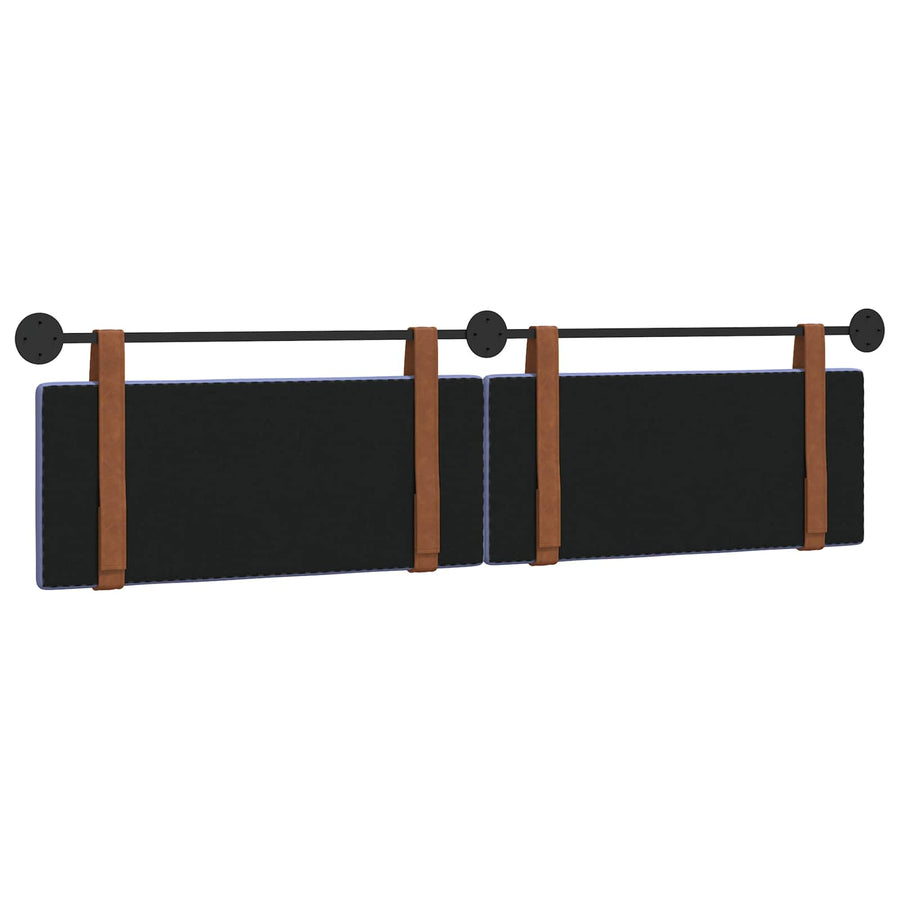 Hangend Hoofdeinde Effen Jeans Blauw 210 x 55 x 5 cm Antiek PU
