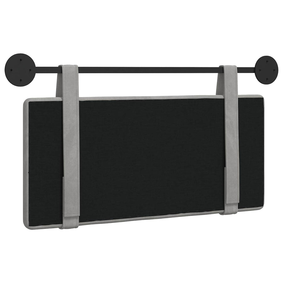 Hangend Hoofdeinde Lichtgrijs 90 x 55 x 5 cm Fluweel