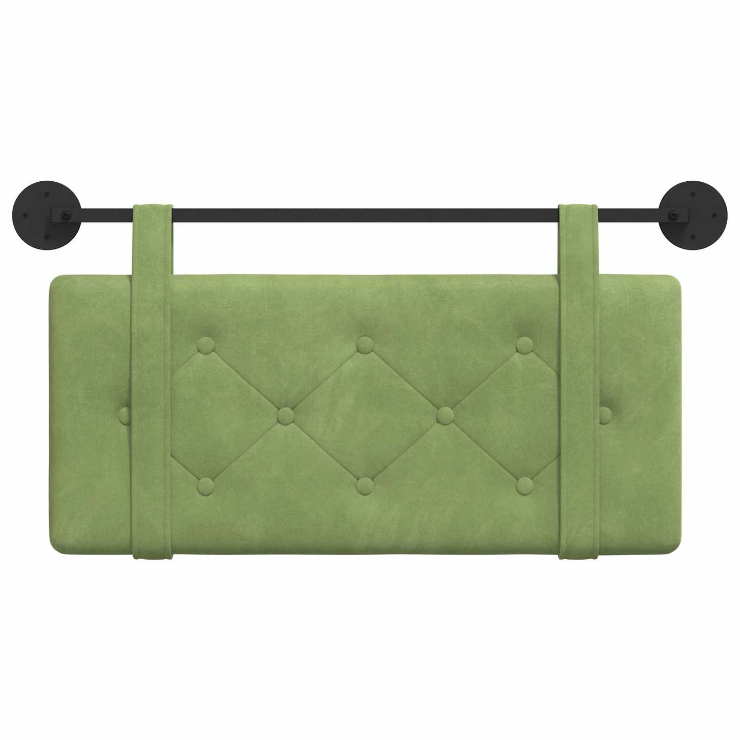 Hangend Hoofdeinde Lichtgroen 90 x 55 x 5 cm Fluweel