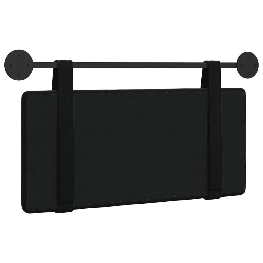 Hangend Hoofdeinde Wandgemonteerd Zwart 90 x 55 x 5 cm Fluweel